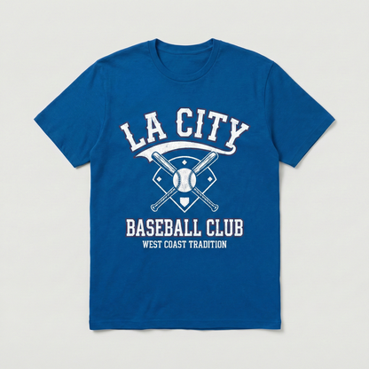 LA City Baseball Fan Apparel - Classic West Coast Blue and White Sports Gear - T-Shirt, Hoodie, Tank Top