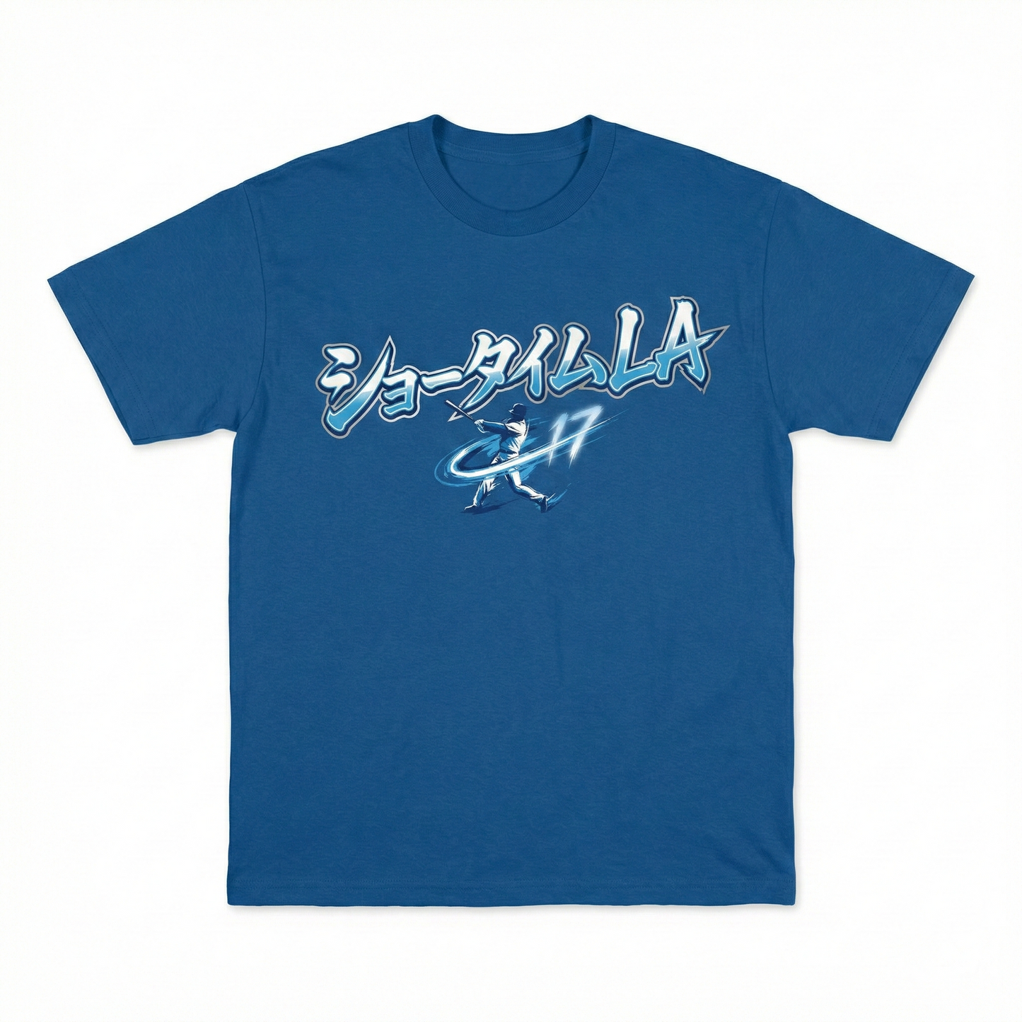 LA Baseball "ShoTime" New Era Fan Gear - Blue & White Japanese Graphic Tee, Hoodie, Sweatshirt