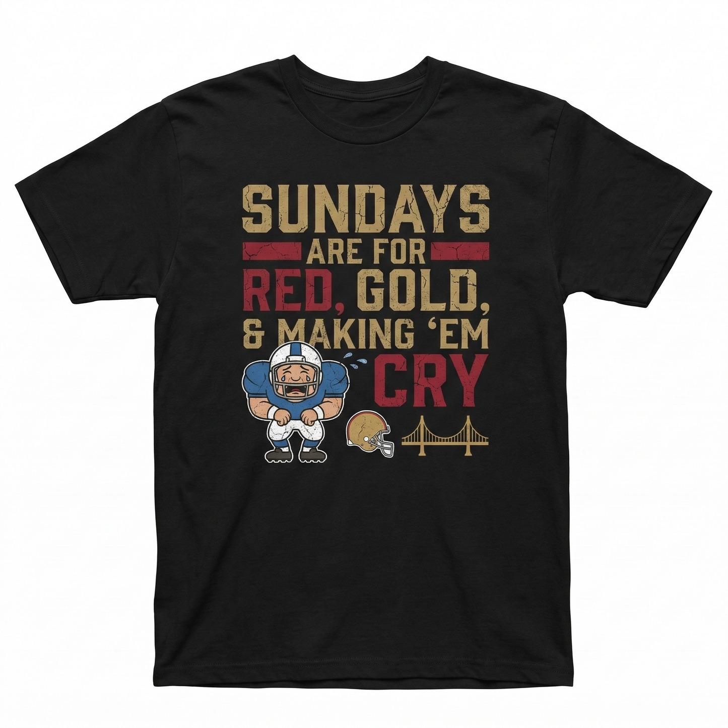 Funny Bay Area Football Red & Gold Sunday Tradition Apparel | Fan Slogan T-Shirt, Hoodie & Sweatshirt