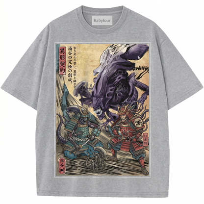 Vintage Sci-Fi Space Monster Unisex T-Shirt - Retro Extraterrestrial Horror Movie Graphic Tee