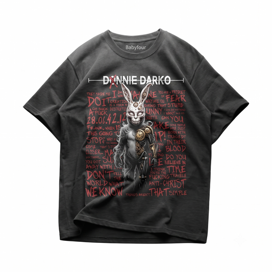 Creepy Doomsday Bunny Mask Cult Classic Sci-Fi Heavy Cotton Unisex T-shirt