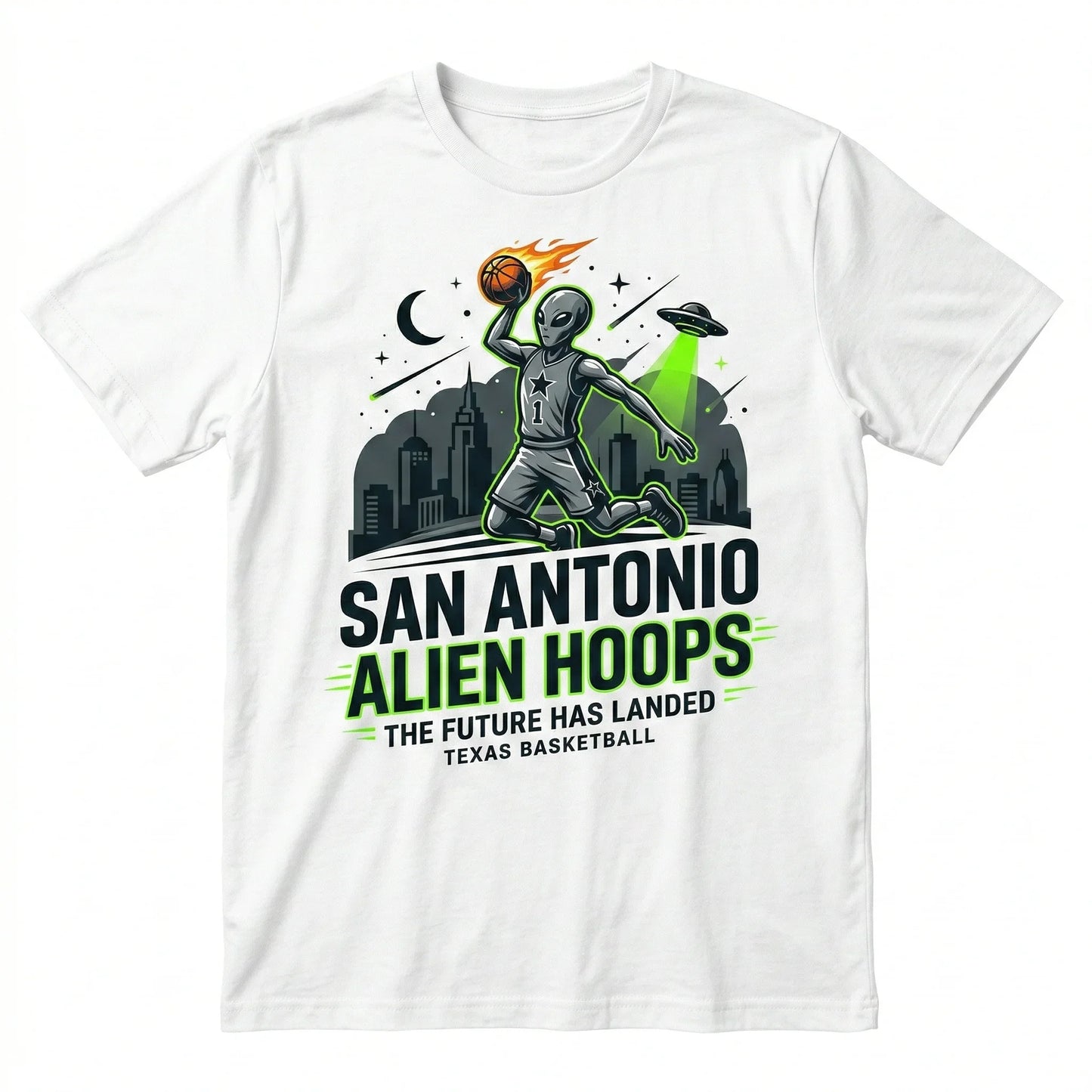 Funny San Antonio Basketball "Fundamentally Better" Graphic Shirt - Silver & Black Fan Apparel