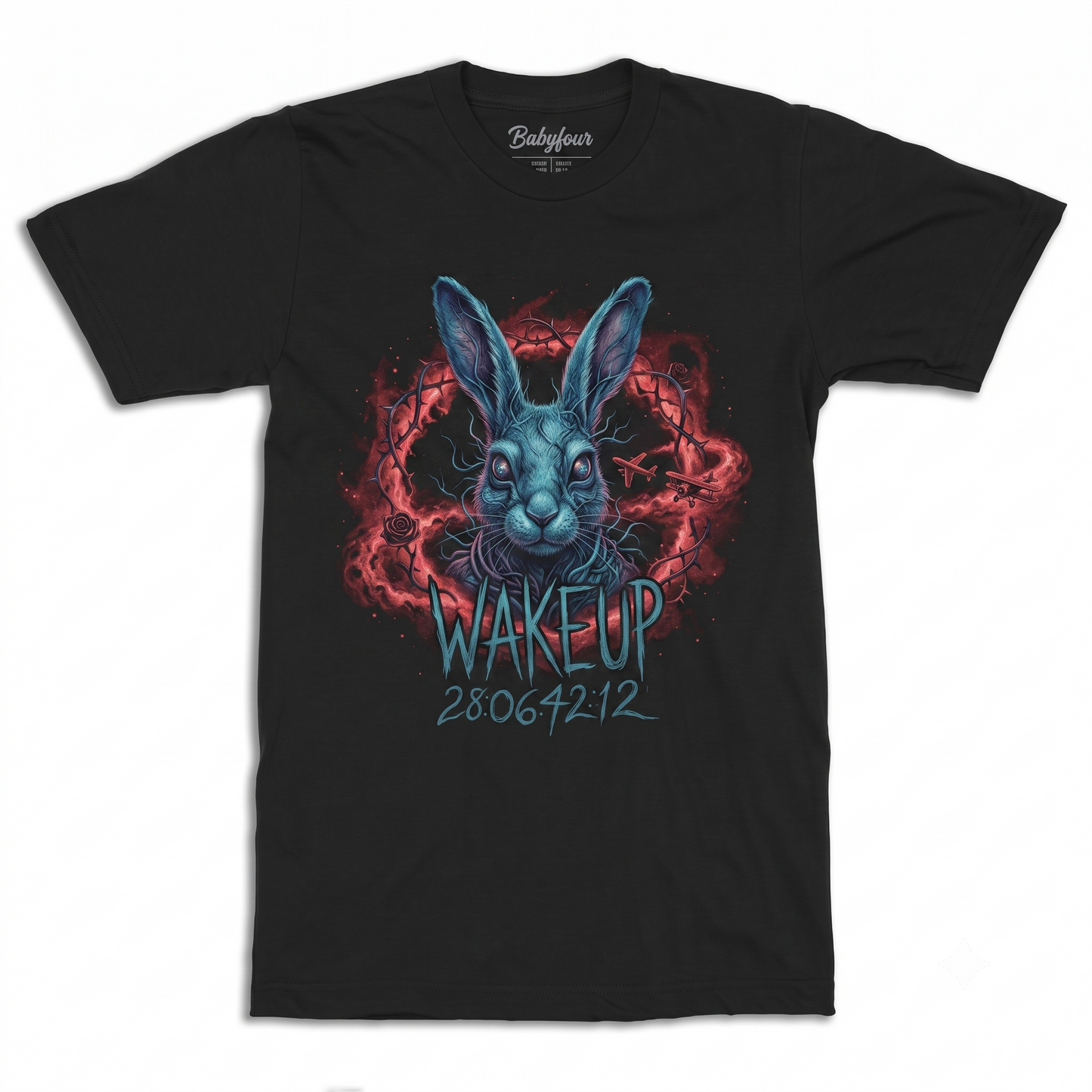 Vintage Psychological Thriller Rabbit Sci-Fi Graphic Tee - Retro Movie Aesthetic Unisex T-shirt
