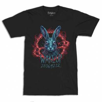 Vintage Psychological Thriller Rabbit Sci-Fi Graphic Tee - Retro Movie Aesthetic Unisex T-shirt