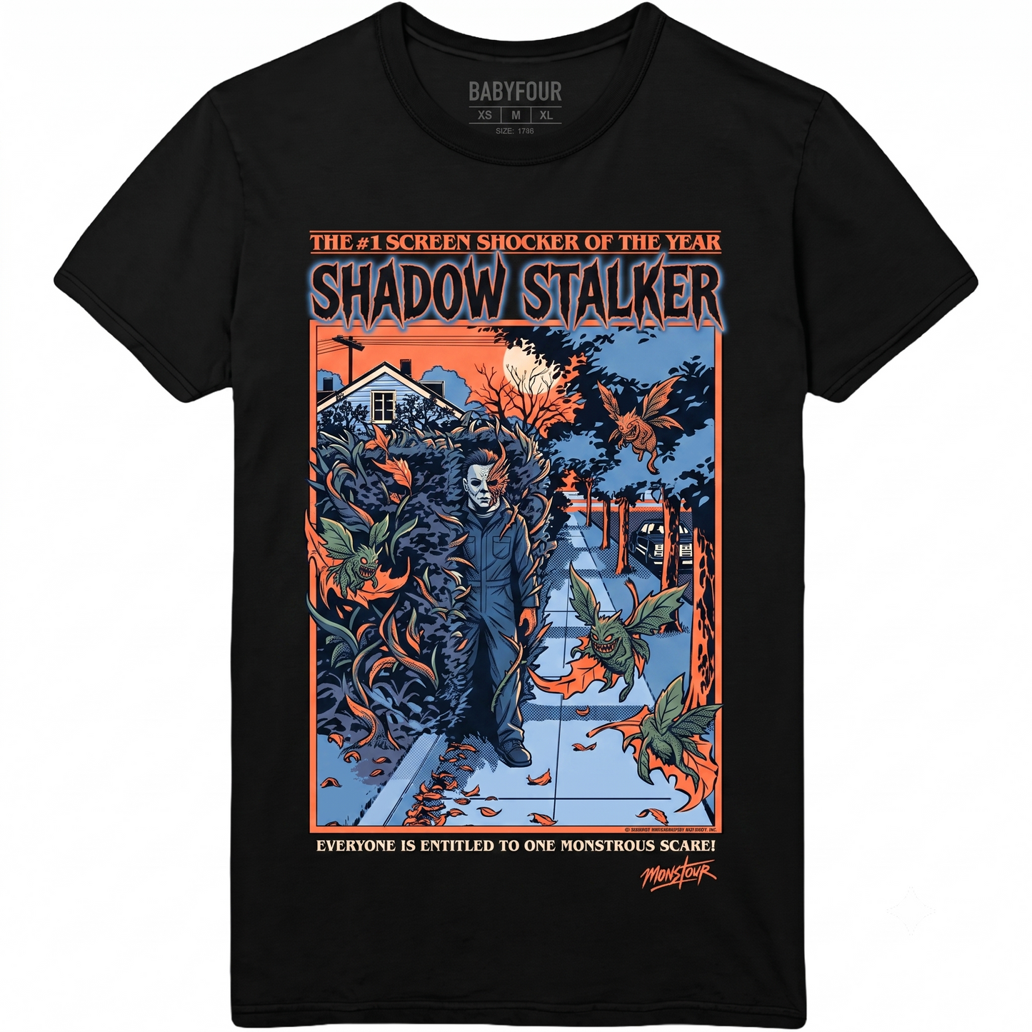 Scary Halloween Ghost Face Slasher Shirt - Spooky Screen Shocker Costume Graphic Unisex Tshirt