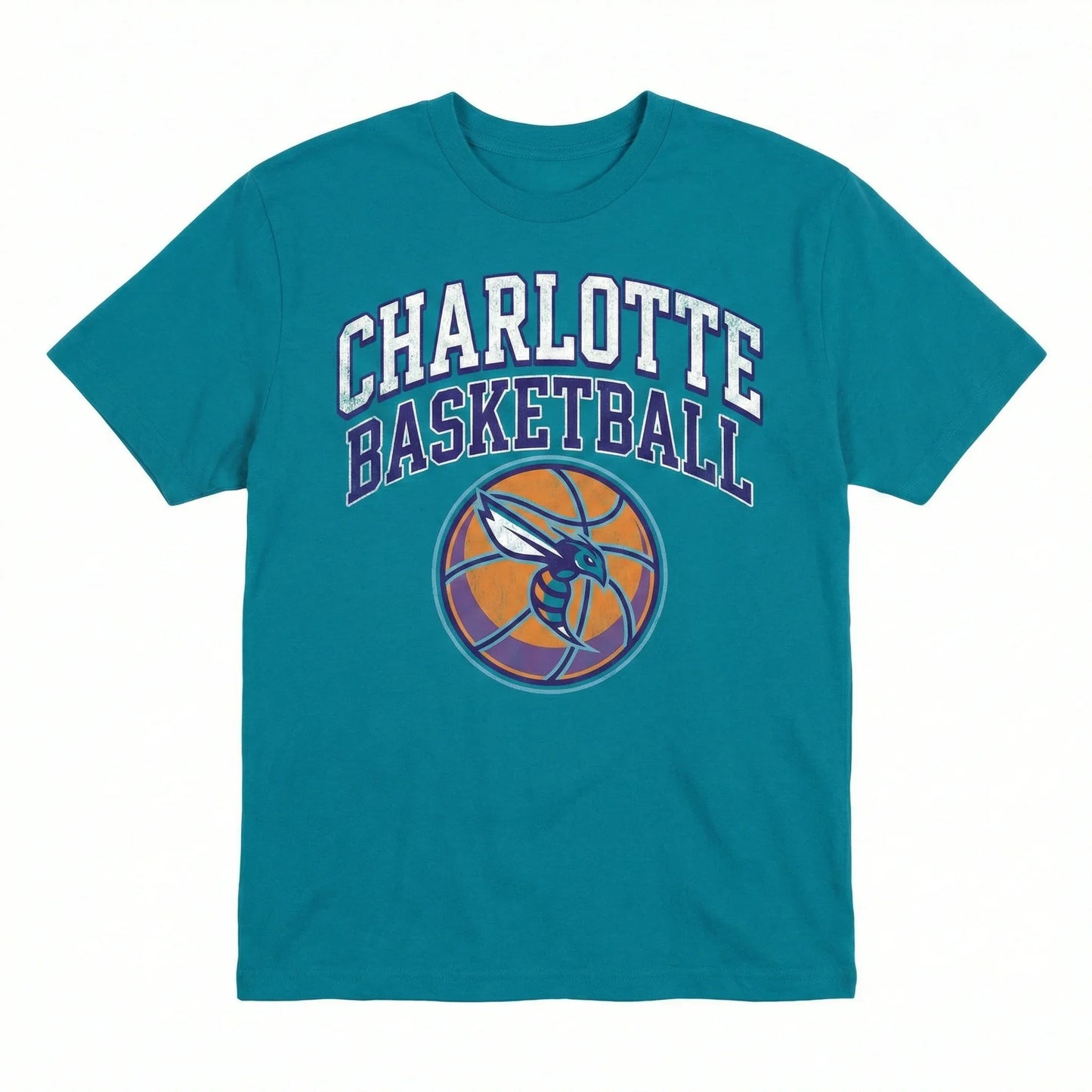 Vintage Charlotte Basketball Fan Apparel – Teal & Purple City Pride Gear (T-Shirt, Hoodie, Sweatshirt)