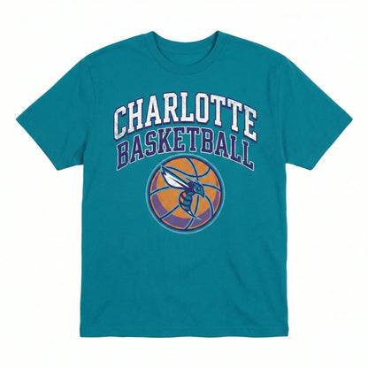 Vintage Charlotte Basketball Fan Apparel – Teal & Purple City Pride Gear (T-Shirt, Hoodie, Sweatshirt)