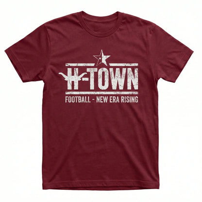 Premium H-Town Football Vintage Graphic Apparel - Texas Gridiron Sunday Game Day