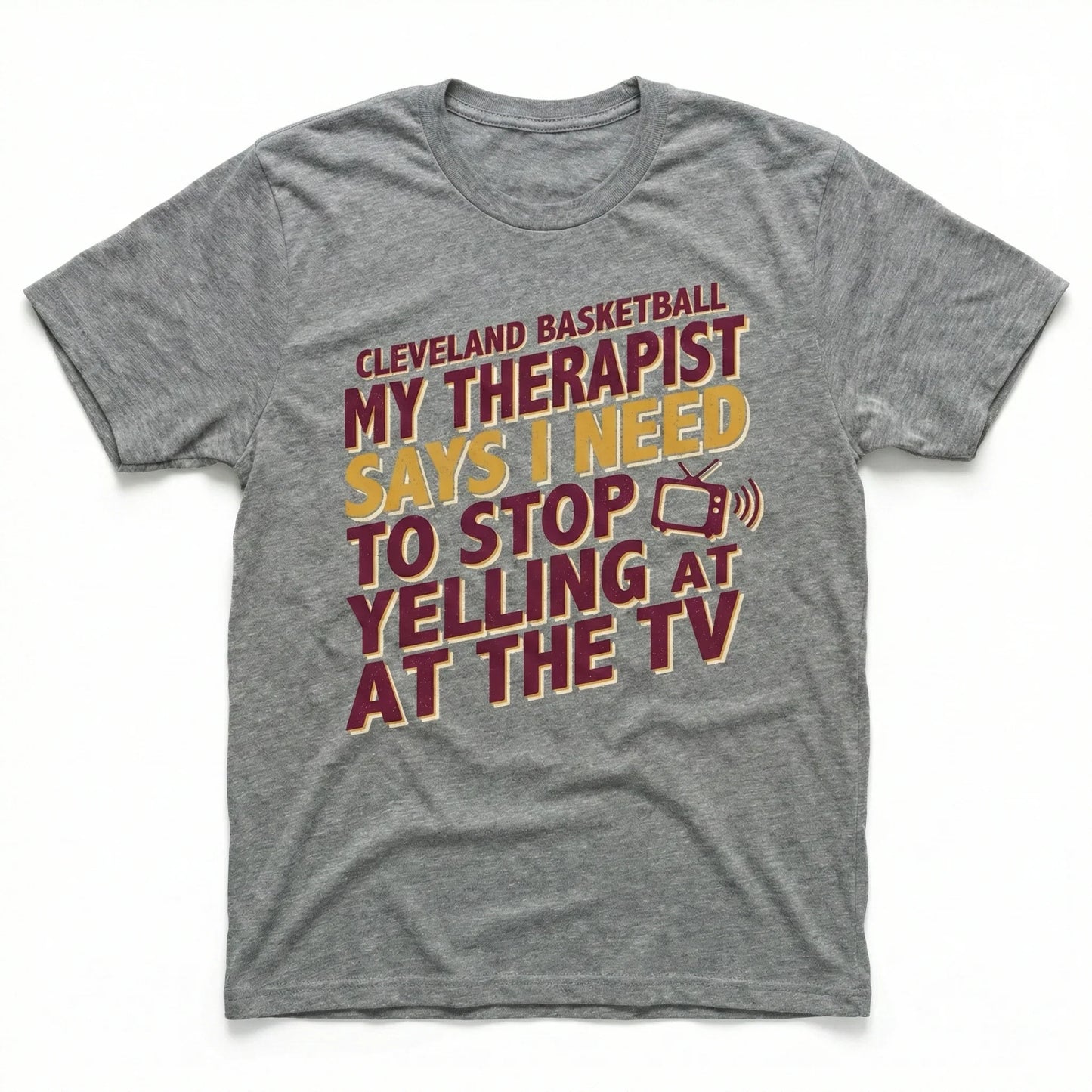 Funny Cleveland Basketball Therapist Gameday Apparel | Sarcastic Fan Gear | T-Shirt, Tank Top, Long Sleeve, Sweatshirt, Hoodie