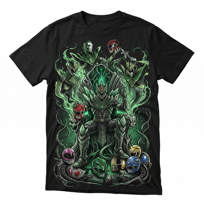 Dark Fantasy Ranger Graphic Tee, Comic Book Style Art Shirt, Retro Hero Throne Print, Premium Cotton Graphic Shirt
