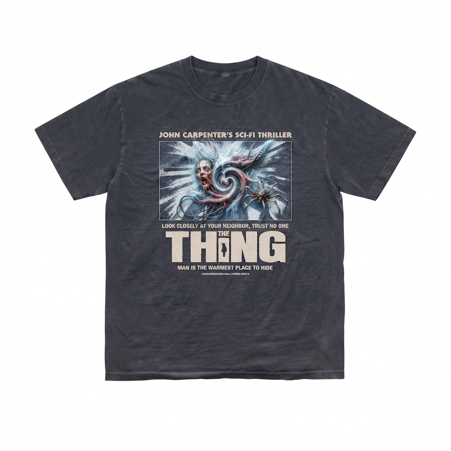 Sci-Fi Horror Classic Creature Feature Graphic Tee  Retro 80s Cult Movie Fan Apparel  Unisex T-shirt