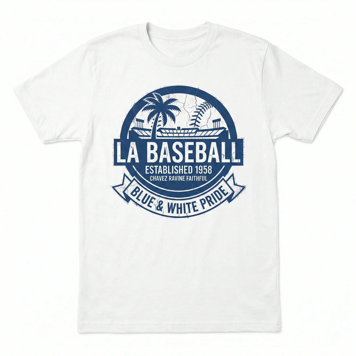 Los Angeles Baseball Fan Apparel - Classic LA Blue & White Supporters Gear - T-Shirt, Hoodie, Tank Top