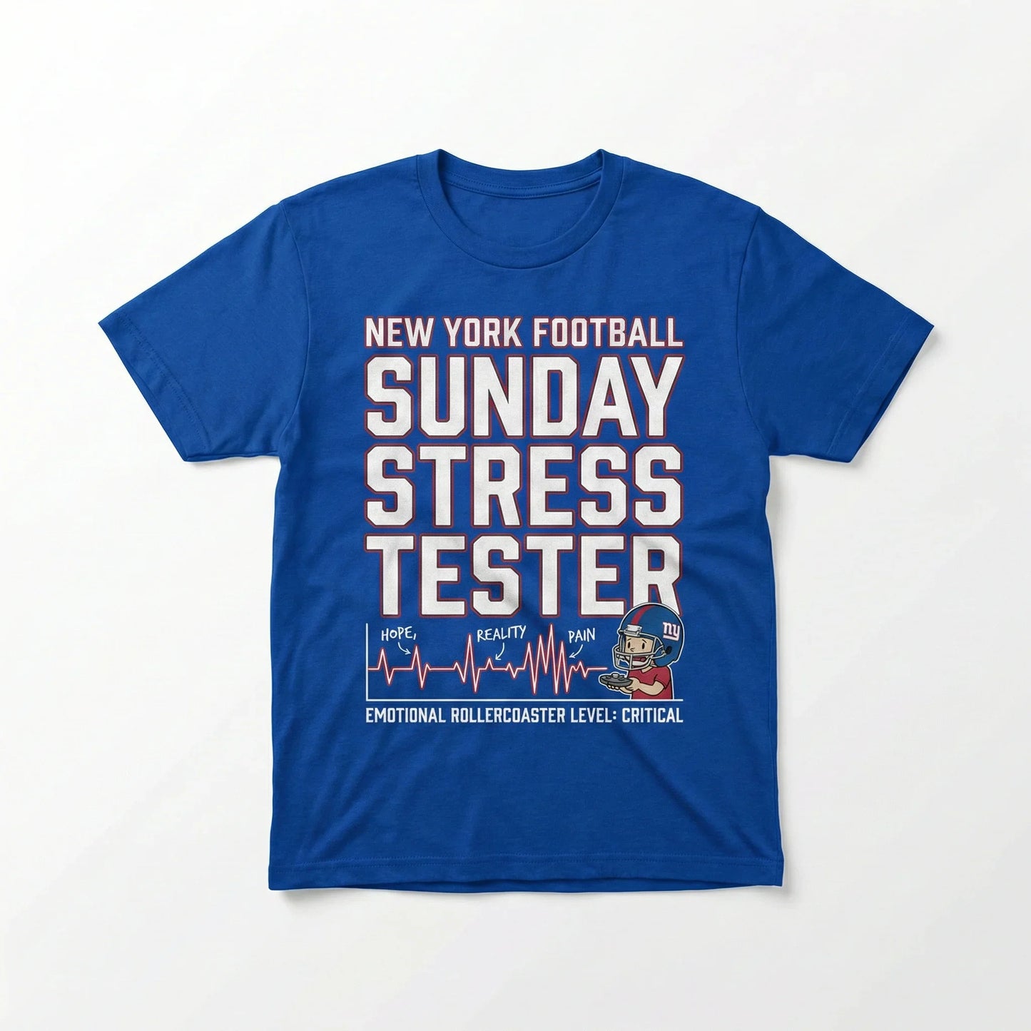 Funny NY Football Fan T-Shirt - Sunday Stress Tester Game Day Merch, Hoodie, Tank Top, Long Sleeve