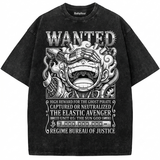 Retro Anime Pirate Captain Graphic Tee - Vintage 90s Manga Style Unisex T-shirt
