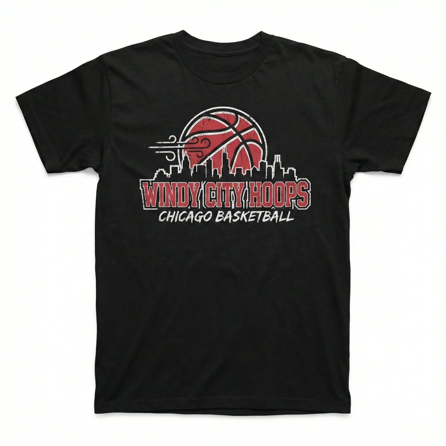 Vintage Chicago Basketball Fan Gear - Windy City Hoops T-Shirt, Tank Top, Hoodie & Sweatshirt