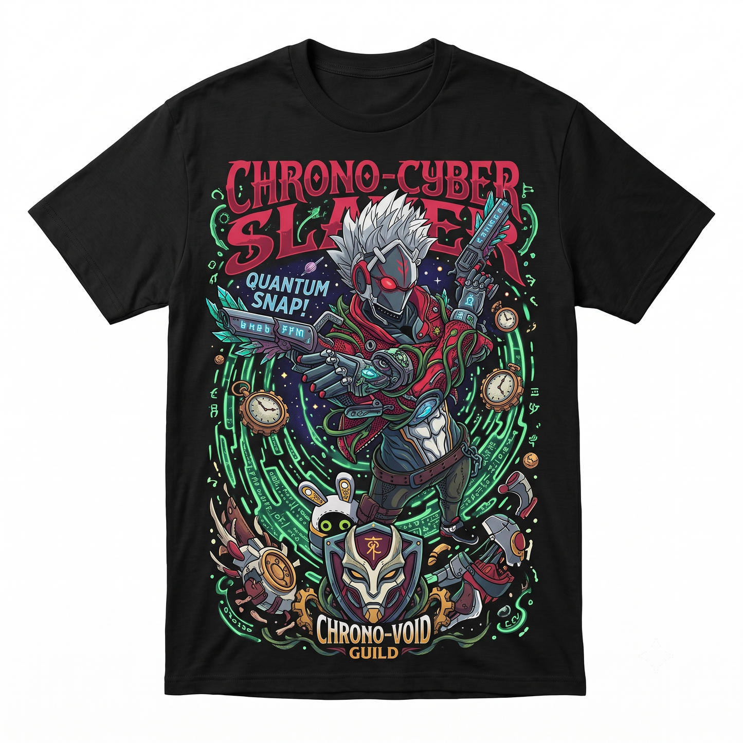 Cyberpunk Robot Graphic T-Shirt, Techwear Urban Streetwear Tee, Men’s Oversized Anime Style Short Sleeve Shirt