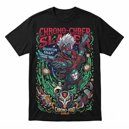 Cyberpunk Robot Graphic T-Shirt, Techwear Urban Streetwear Tee, Men’s Oversized Anime Style Short Sleeve Shirt