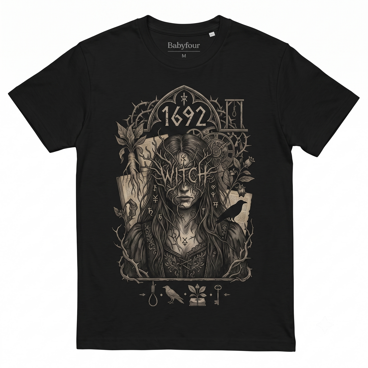 Salem 1692 Graphic Tee, Dark Academia Gothic Horror Witchcraft Fashion Apparel - Unisex T-shirt