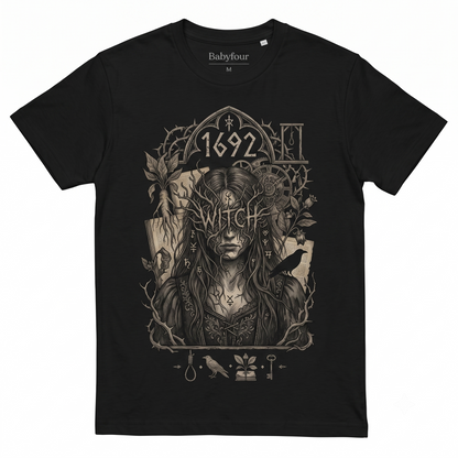 Salem 1692 Graphic Tee, Dark Academia Gothic Horror Witchcraft Fashion Apparel - Unisex T-shirt
