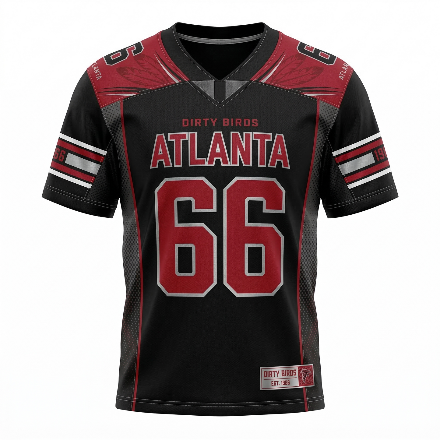 Atlanta Falcons Inspired AOP American Football Jersey - Unisex Gameday Apparel