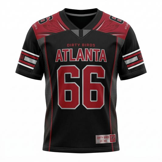 Atlanta Falcons Inspired AOP American Football Jersey - Unisex Gameday Apparel