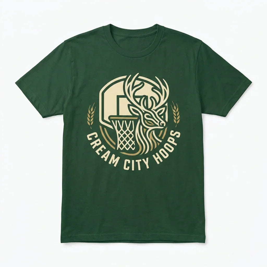 Premium Cream City Basketball Fan Gear | Milwaukee Hoops T-Shirt, Hoodie & Sweatshirt