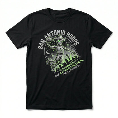 San Antonio Alien Basketball Fan Apparel - Texas Hoops Extraterrestrial Graphic Shirts & Hoodies