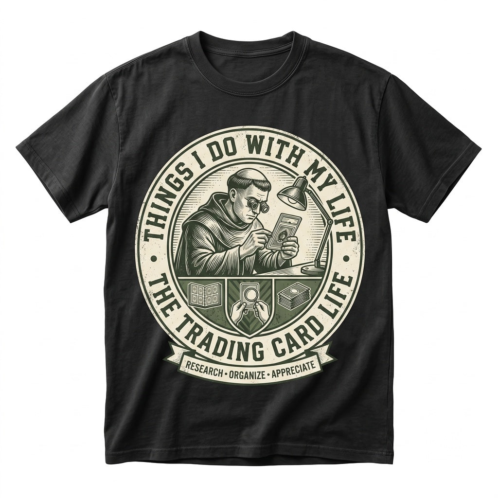 Funny Trading Card Collector Things I Do With My Life Enthusiast Gift For Him Her Unisex TShirt
