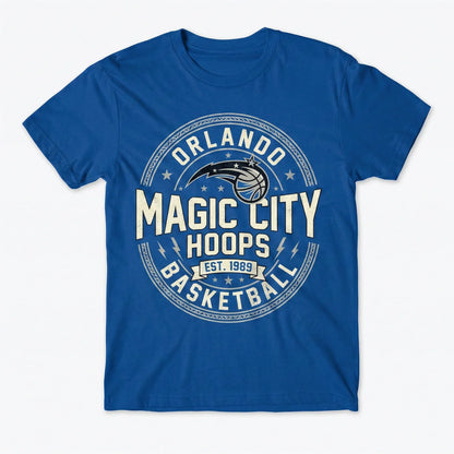Orlando Basketball Fan Apparel - Magic City Hoops Retro Star Graphic (T-Shirt, Hoodie, Sweatshirt)