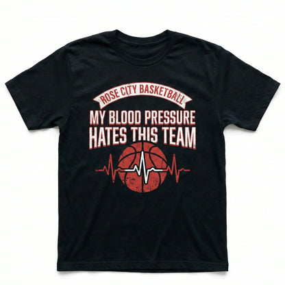 Funny Portland Basketball Rose City Fan Shirt | Sarcastic Hoops Graphic (T-Shirt, Tank Top, Hoodie)