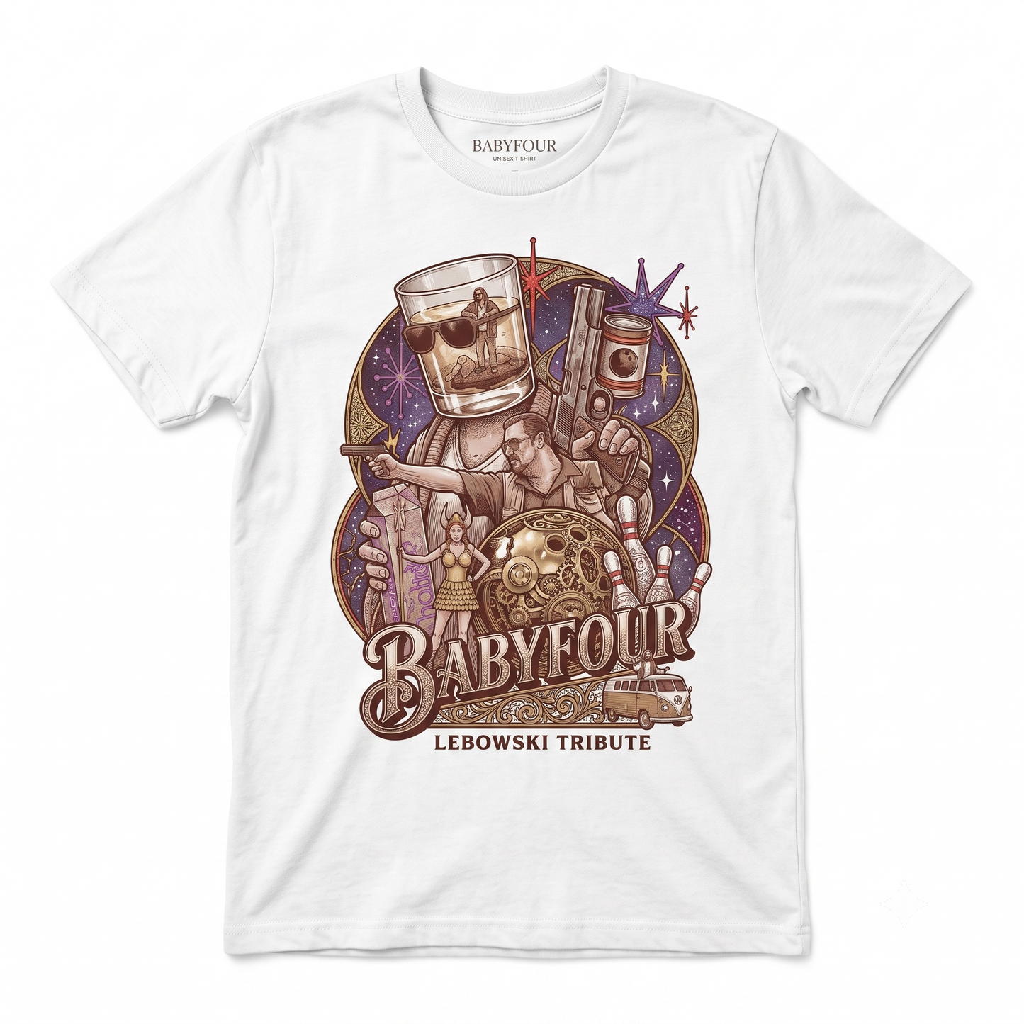 The Dude Abides Retro Bowling Graphic Tee - Vintage Movie Inspired Unisex T-Shirt