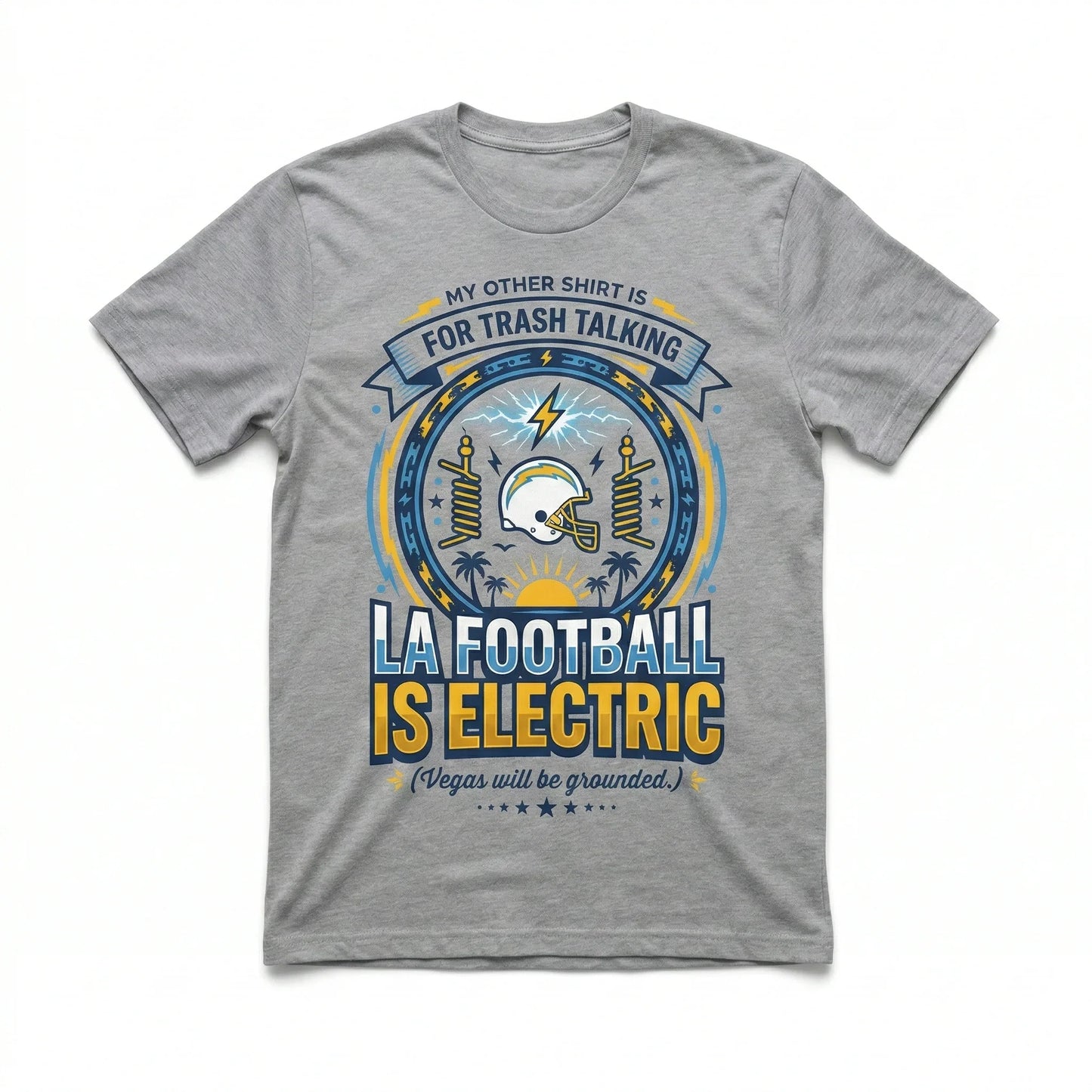Funny LA Football Rivalry Slogan Apparel | Sunday Tailgate Bolt Fan Gear