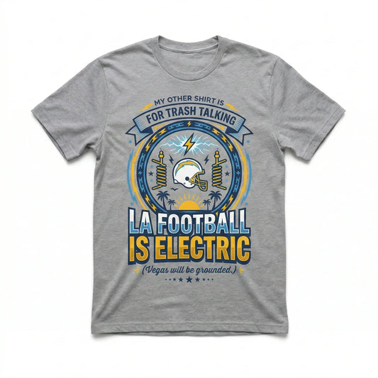 Funny LA Football Rivalry Slogan Apparel | Sunday Tailgate Bolt Fan Gear