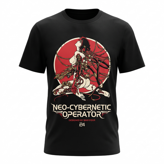 Classic Cybernetic Major Heroic Manga Sci-Fi Graphic Apparel Unisex T-shirt