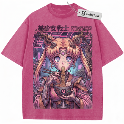 Celestial Anime Magical Girl Vintage Graphic Comfort Tee - Unisex T-shirt