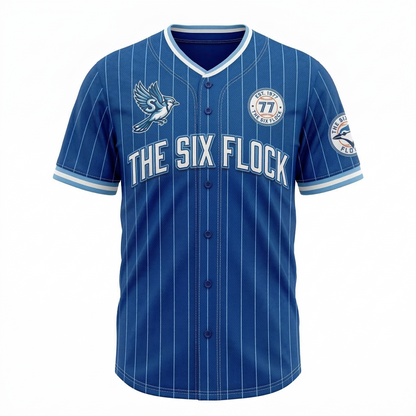 Toronto Baseball Jersey - Blue Heritage Edition - Jays Fan Gear - Men's/Unisex Button-Up