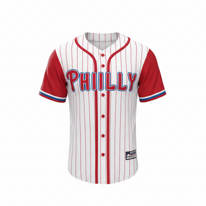 Philadelphia Baseball Jersey Heritage Classic Short Sleeve Button-Up - Men's & Women's Apparel