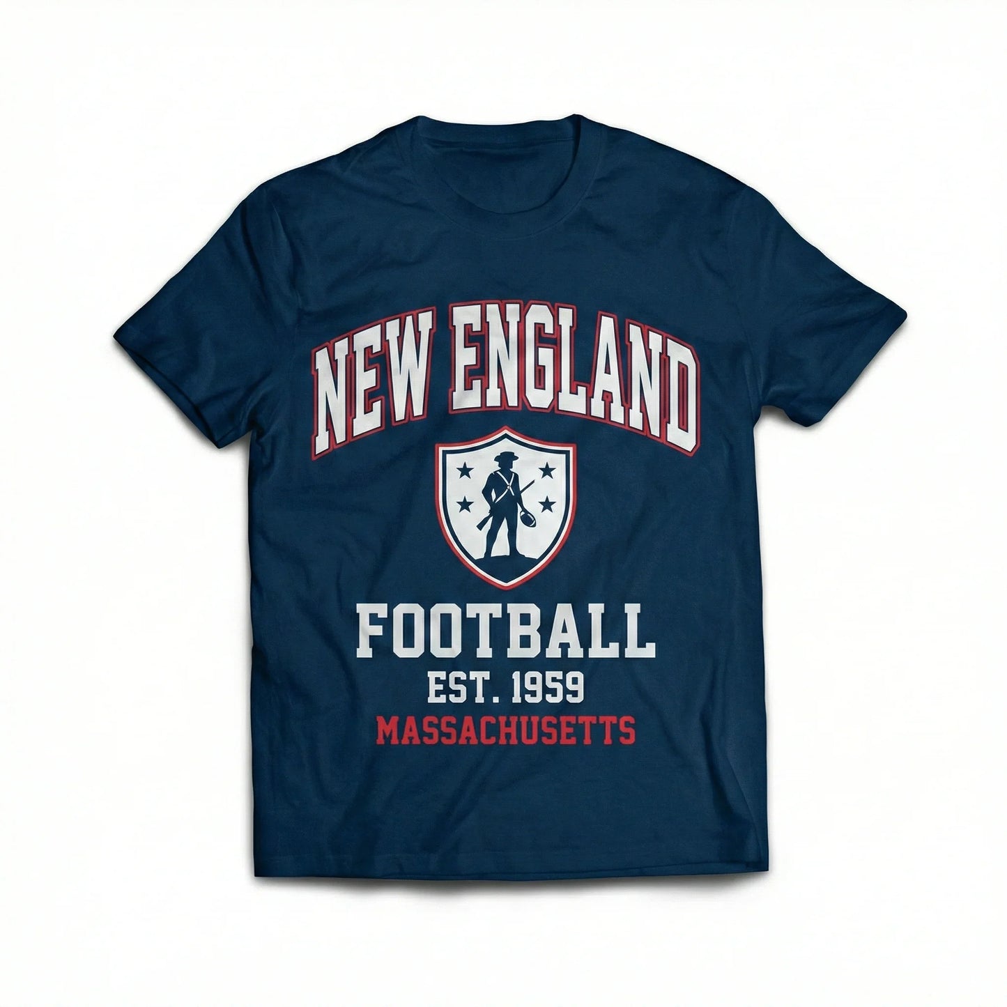 New England Football Gameday Legacy Apparel Collection - Established 1959 Massachusetts Fan Gear - Retro Athletic Style Tees, Hoodies, Tanks