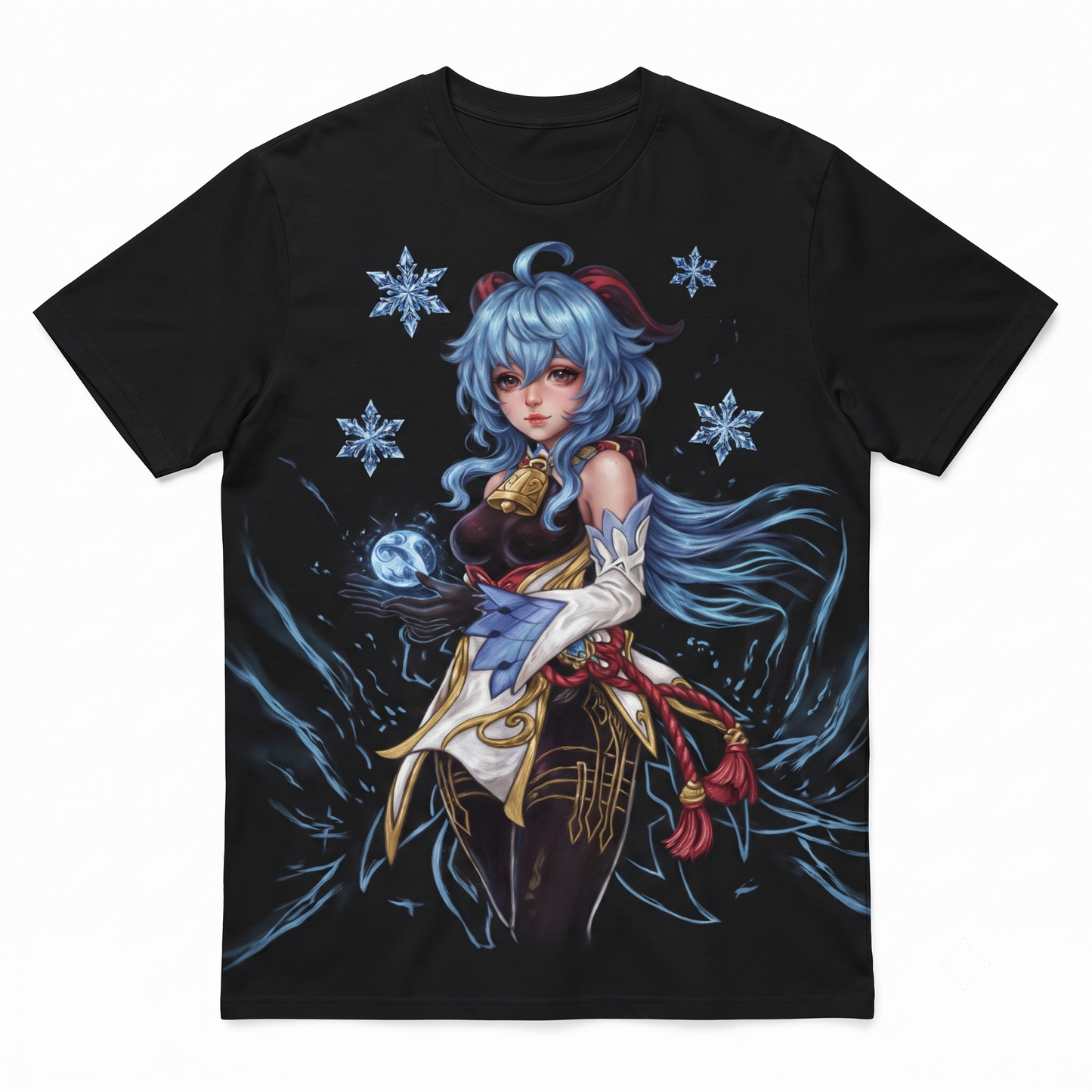 Cryo Archer Fantasy Character Graphic Apparel, Aesthetic Waifu Video Game Inspired Fan Art Unisex T-shirt