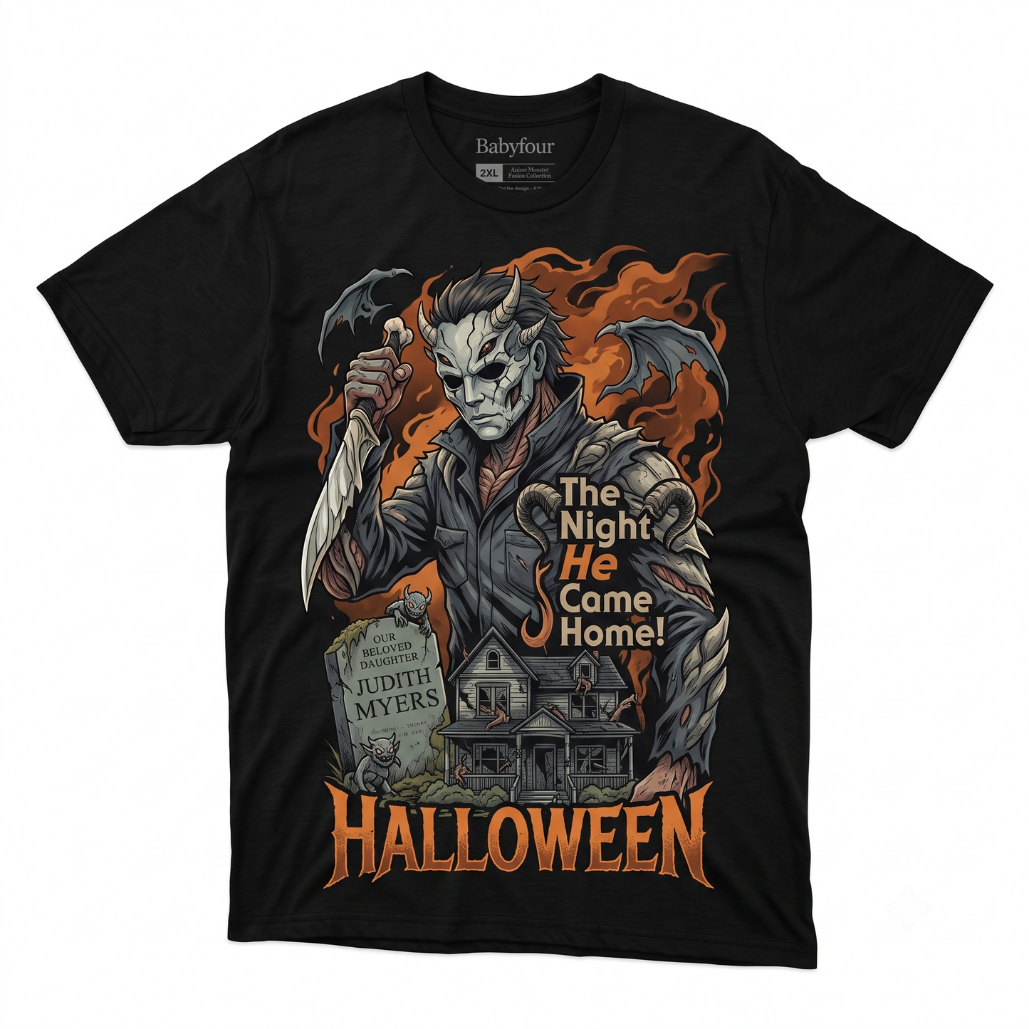 The Night He Came Home Slasher Horror Retro Graphic Unisex T-Shirt