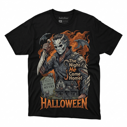 The Night He Came Home Slasher Horror Retro Graphic Unisex T-Shirt