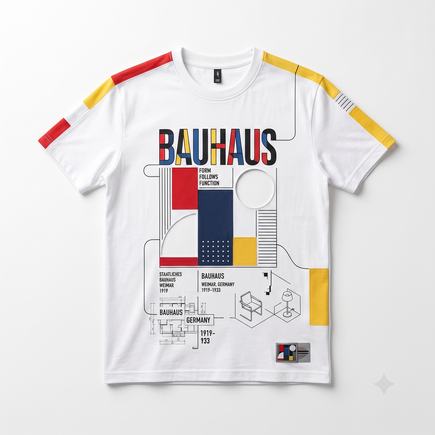 Bauhaus Form Follows Function Retro German Art Movement Unisex T-shirt