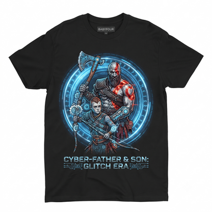 Warrior and Archer Mythology Graphic T-Shirt, Norse Viking Inspired Art, Unisex Cotton Casual Short Sleeve Tee