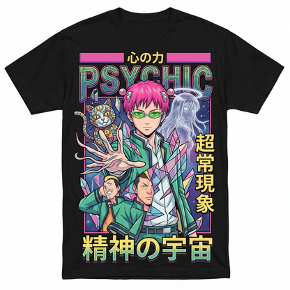 Pink Hair Anime Boy Annoyed Face Graphic Tee - Funny Manga Character Unisex T-Shirt