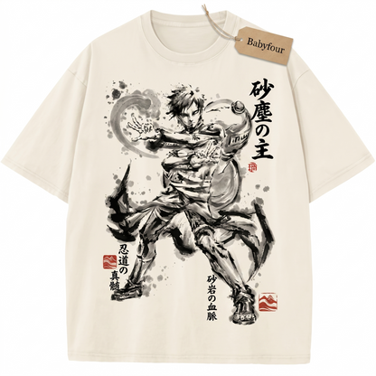 Vintage Sand Ninja Anime Graphic T-Shirt, Retro Japanese Shinobi Tee, Unisex Tshirt