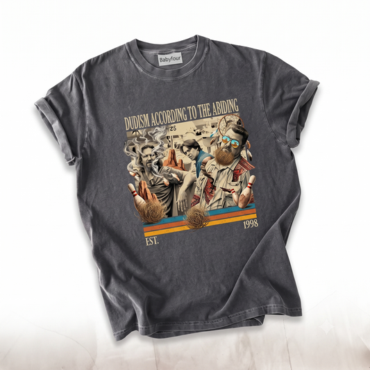 The Dude Retro Bowler Vintage Graphic Tee - Comfort Colors Casual Unisex T-shirt
