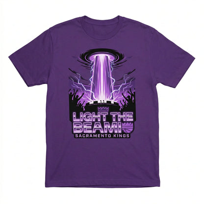 Light The Beam Sacramento Kings Fan Apparel - Purple Laser Victory Shirt, Hoodie, Sweatshirt