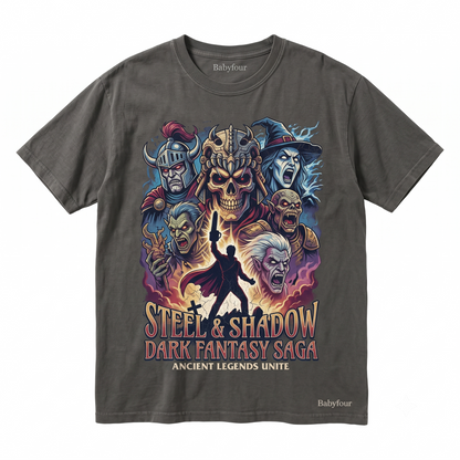 Vintage 90s Retro Horror Movie Cult Film Graphic Tee - Medieval Demon Slayer Distressed Aesthetic Unisex T-Shirt