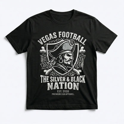 Premium Vegas Football Fan Apparel | Silver & Black Sunday Game Day Gear