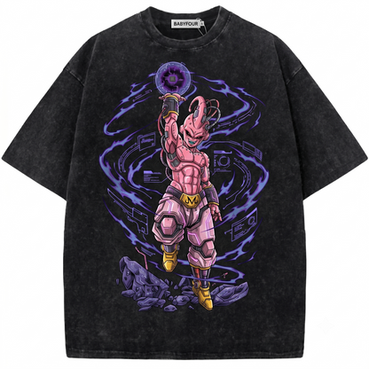 Pink Anime Villain Retro Graphic Tee - Vintage Aesthetic Cartoon Graphic Unisex T-shirt